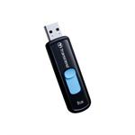 Transcend JetFlash 500 - USB flash drive - 8 GB - USB 2.0 - blue TS8GJF500