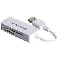 Iogear 12-in-1 Pocket Card Reader/Writer GFR209A - card reader - Hi-Speed USB