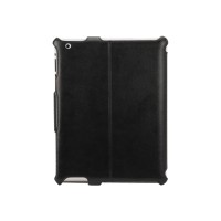 SK SoundKase Scosche foldIO P2 Folio Case for iPad 2 With Multiple Viewing Angles - Black Leather Texture