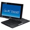 ASUS Eee PC T101MT Intel Atom N570 1.66GHz Netbook-Convertible - 2GB RAM, 320GB HDD, 10.1" Widescreen LED backlight Multi-Touch TFT, Intel GMA 3150, Fast Ethernet, 802.11b/g/n, 0.3MP Webcam, Lithium polymer Battery. T101MT-BU37-BK