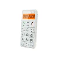 Just5 Unlocked Simple Features Phone with Personal Emergency Response System - White