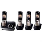 Panasonic DECT 6.0 Digital Cordless Phone with Digital Answering System - Black - KXTG6524-REF