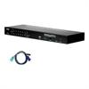 Aten Technology KVM on the NET CS1716IUKIT - KVM switch - 16 ports - desktop, rack-mountable