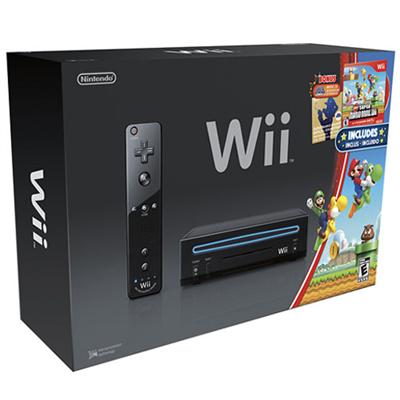 Nintendo Wii New Super Mario Bros. Pack - Game Console - Black