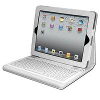 Adesso Compagno 2 (White) - Bluetooth 3.0 Keyboard with Carrying Case for new iPad and iPad 2