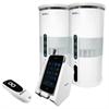 Cables To Go Premium 900MHz Wireless Indoor/Outdoor Speakers with Remote and Dual Power Transmitter, White 41302