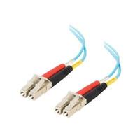 Cables To Go TAA Compliant 10 Gb 50/125 LOMMF Aqua Fiber Patch Cable - patch cable - 10 ft 11002