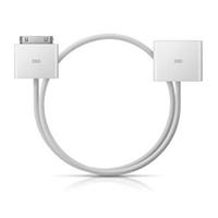 RadTech DockExtender Alternative Design 19-inch Cable for 30-Pin iPod / iPhone - White