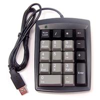 50% OFF Micro Connectors 18 Key USB Numeric Keypad - Black