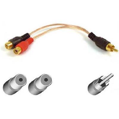 RCA Plug Y Adapter - Audio adapter - RCA (M) - RCA (F)