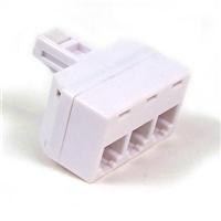 Belkin Triplex Jack Adapter (Ivory)